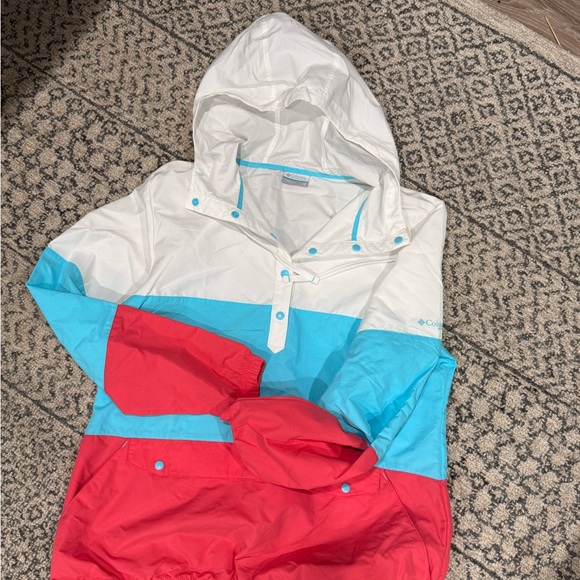 Columbia White and Blue Jacket - Picture 1 of 2